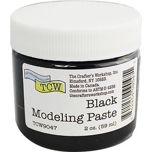 BLACK -MODELING PASTE 2OZ