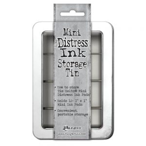 Mini Distress Ink Storage Tin Holds 12