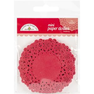 Doodlebug Mini Doilies 3″ 75/Pkg ladybug