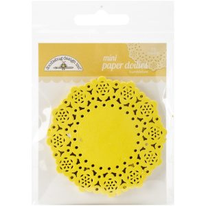 Doodlebug Mini Doilies 3″ 75/Pkg bumblebee