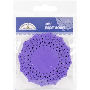 Doodlebug Mini Doilies 3″ 75/Pkg Lilac