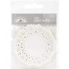 Doodlebug Mini Doilies 3" 75/Pkg blanc