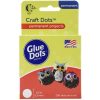 Glue dots transparent