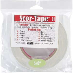 SCOR-TAPE 5/8″ 25 mètres double-face