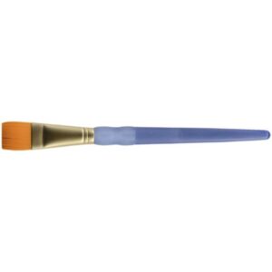Crafter’s Choice Gold Taklon Wash Brush – 1/2″ Width