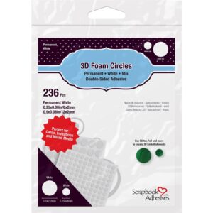 Cercle de mousse blanc pour 3D