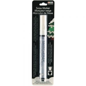 Snow Marker Fabric & Paper Embellishing -White