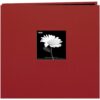 BURGUNDY -CLOTH SCRAPBOOK 12"X12"