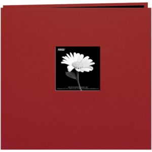 BURGUNDY -CLOTH SCRAPBOOK 12″X12″