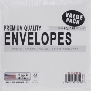 Enveloppes 6X6 Blanche