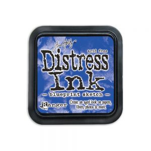 Blueprint sketch encre distress