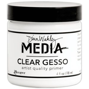 Dina Wakley Media Mediums Clear Gesso 4oz Jar