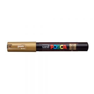 Crayon Posca pointe exrtra fine 1mm  or