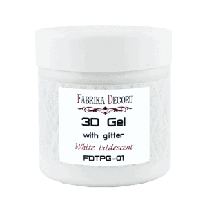 3D GEL AVEC GLITTER WHITE IRIDESCENT 150ML