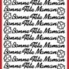 BONNE FÊTE MAMAN ARGENT