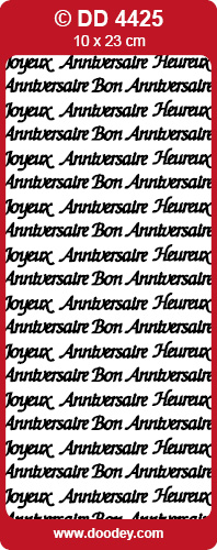 JOYEUX ANNIVERSAIRE BON ANNIVERSAIRE ARGENT