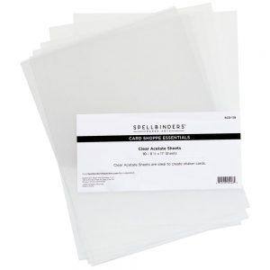 Feuilles d’acétate claire de spellbinders