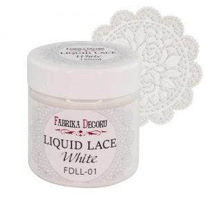 Liquid lace blanc