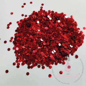 Confetti de noël rouge