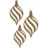 Spiral teardrop bauble