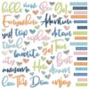 Chipboard word set