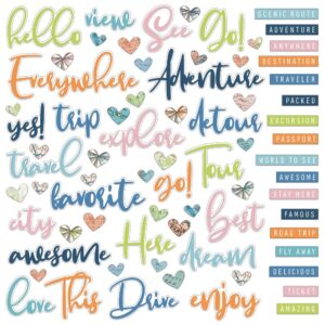 Chipboard word set
