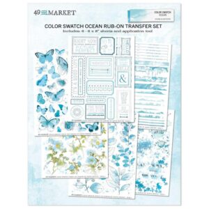 Rub-on transfer set