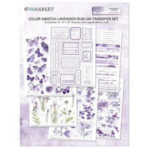 Rub-on transfer set
