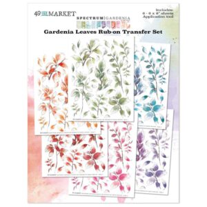 Spectrum Gardenia Leaves Rub-Ons