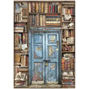 Vintage Library Door