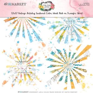 Color Wash, Vintage Artistry Sunburst