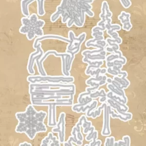 Chevreuil, neige & arbres (deer, snow, trees)