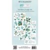 Teal Rub-On Transfer Set