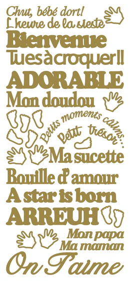 Chut bébé dort Or