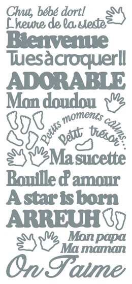 Chut bébé dort Argent