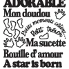 Chut bébé dort Noir