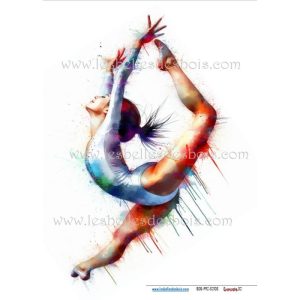 Papier de riz – Gymnaste 02 Moyen