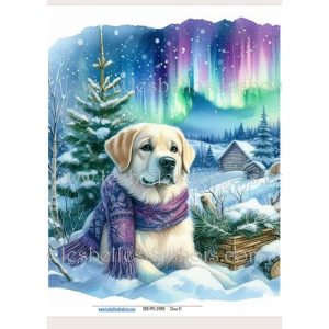 Papier de riz – Chien 01 Moyen