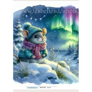 Papier de riz – Souris 01 Moyen