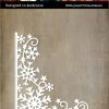 Cadre d'angle flocon de neige