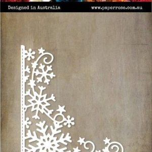 Cadre d’angle flocon de neige