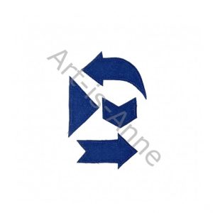 Forme en tissus bleu 12