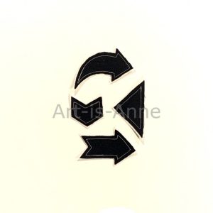 Forme en tissu noir 12