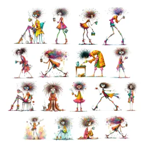 Ephemera Personnages excentriques