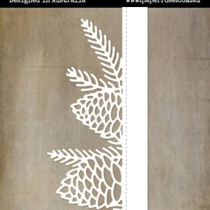 Bordure en pommes de pin