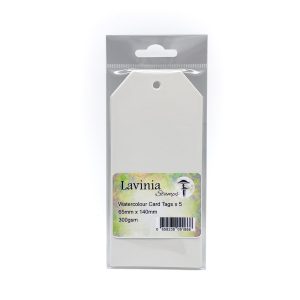 Watercolour Card Tags 65mm x 140mm