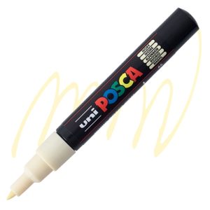 Crayon Posca pointe extra fine 1mm Ivory