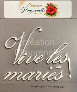 Vive les Mariés! (Blanc)