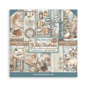 8”x8” Bloc de papier 10pcs -recto-verso-