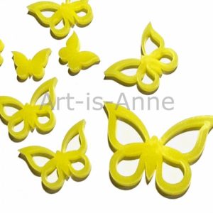 Mini papillons jaune-3